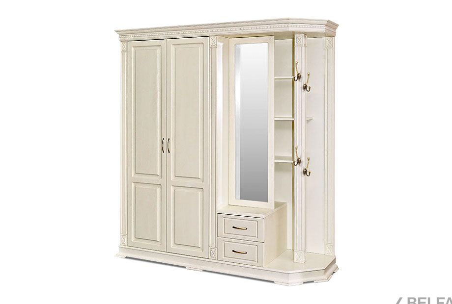 Шкаф комбинированный "Верди Люкс" 1 массив и шпон дуба 2