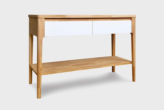 Стол-консоль "Уоллстрит" массив дуба, МДФ 3