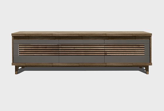 Тумба под ТВ "Уоллстрит" 170 массив дуба, МДФ 6