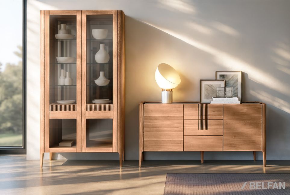 Тумба "Бергамо" 3 (с ящиками) массив дуба 3