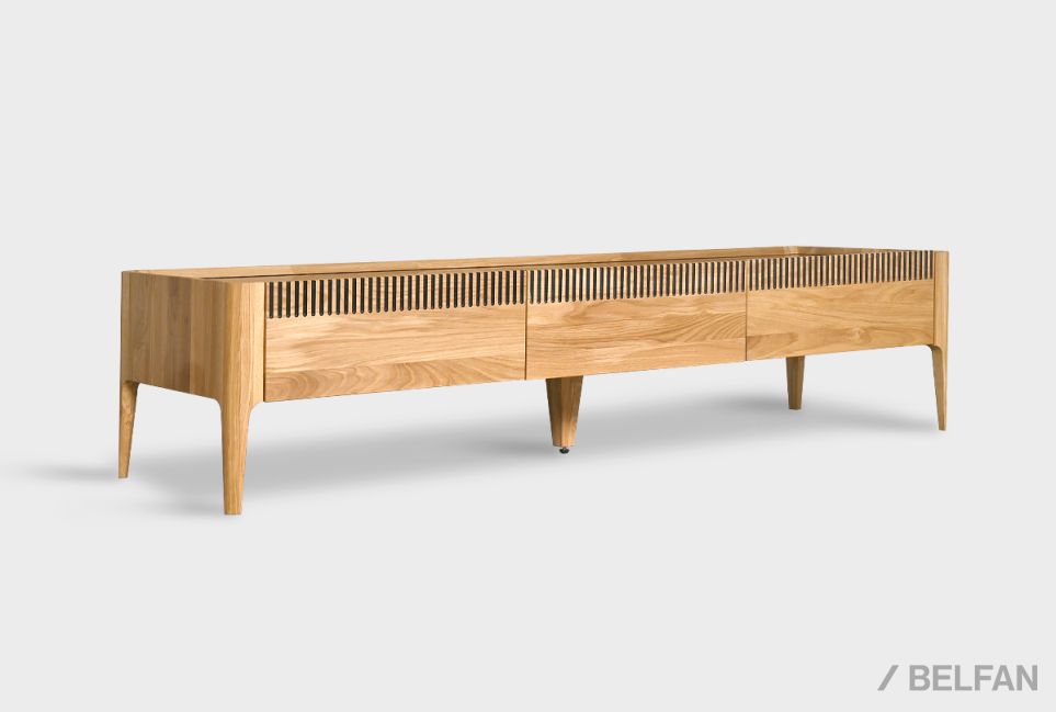 Тумба под ТВ "Бергамо" 170 массив дуба 1