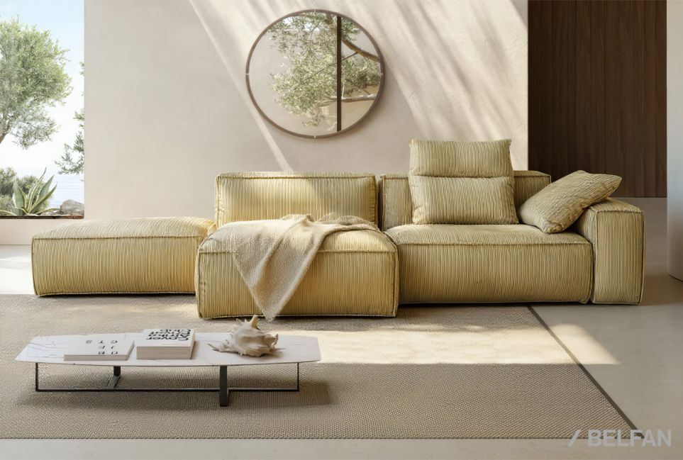 "Хьюго" диван с оттоманкой и пуфом 1