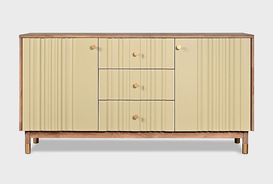 Тумба "Меридиан" 3 (с ящиками) массив дуба, МДФ 5