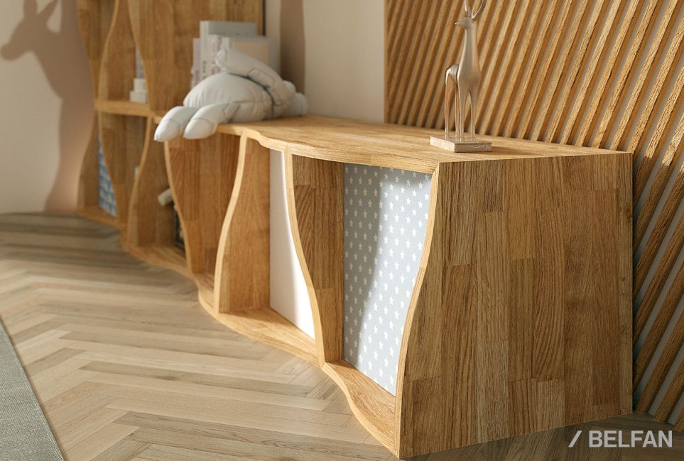 Модуль "Арт" (волна) массив дуба 5