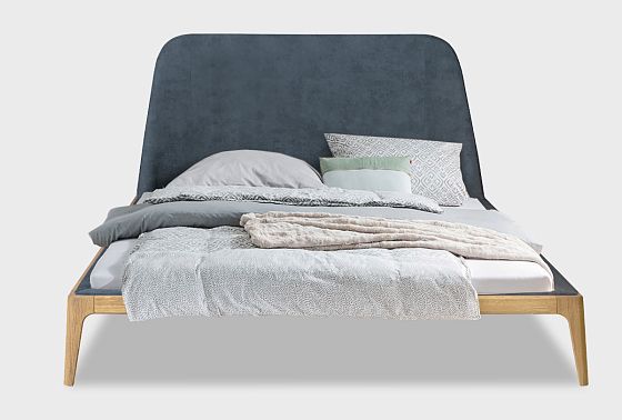 Кровать "Бергамо" (мягкое изголовье) массив дуба 3