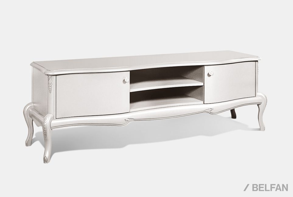 Тумба под ТВ "Флерон" массив и шпон бука 1