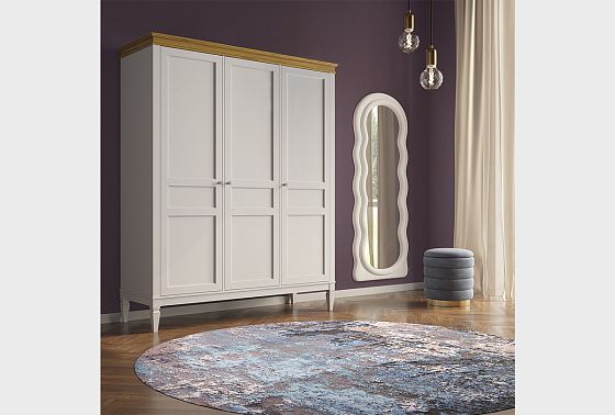 Шкаф для одежды 3-х дверный "Ольса-С" 30 массив сосны 6