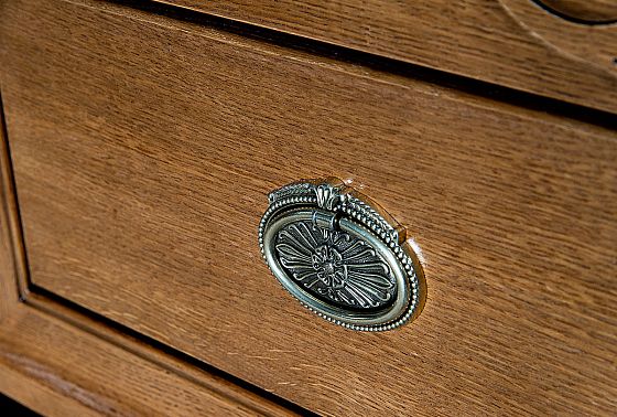 Тумба прикроватная "Соната" (декор) массив и шпон дуба 9