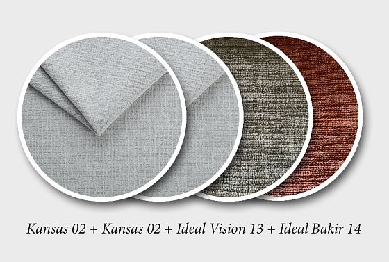 "Леформ" диван 3-х местный с пуфом  10