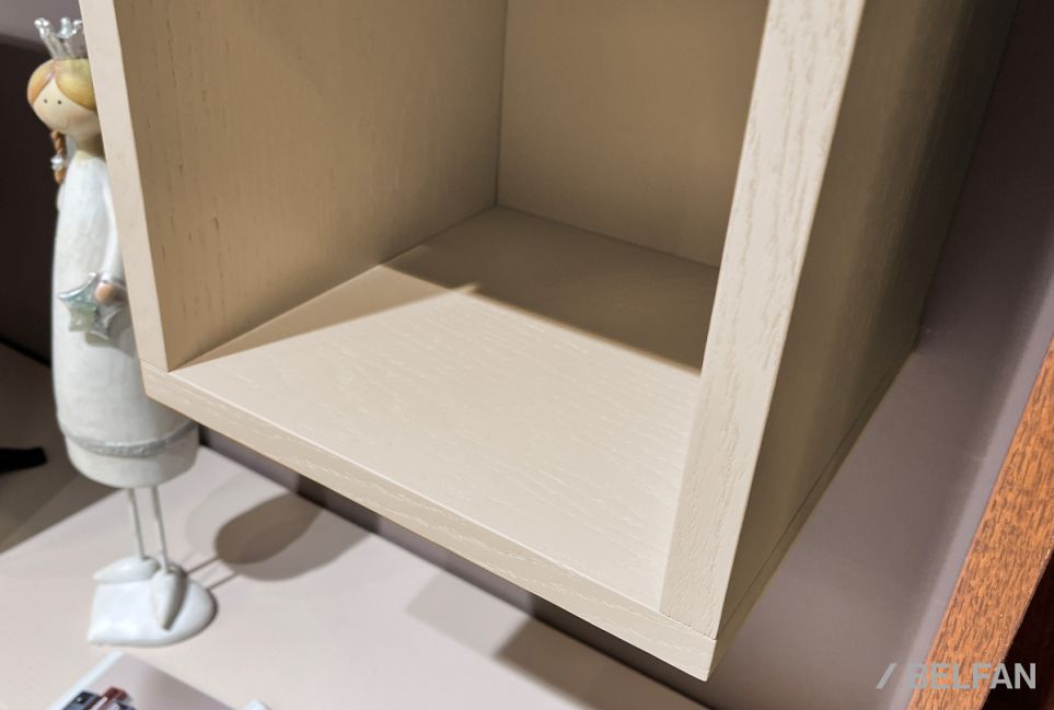 Шкаф настенный "Сакраменто" (левый) массив и шпон дуба, МДФ 5