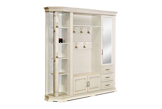 Шкаф комбинированный "Верди Люкс" 2 массив и шпон дуба 3