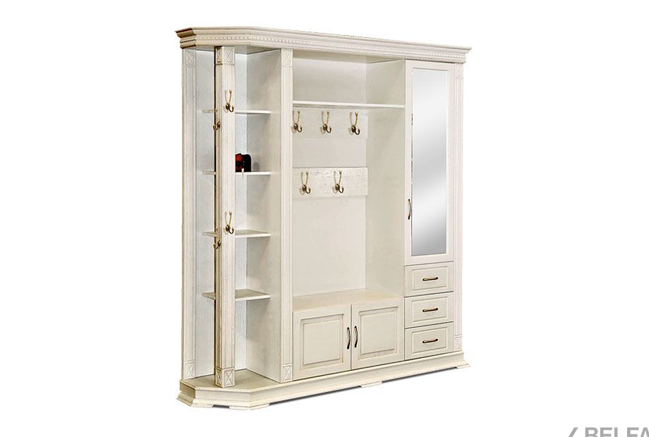 Шкаф комбинированный "Верди Люкс" 2 массив и шпон дуба 1