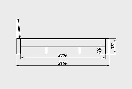 Кровать "Берген" А (с балдахином)