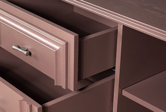 Тумба "Сакраменто" 3 (с ящиками) массив и шпон дуба, МДФ 12