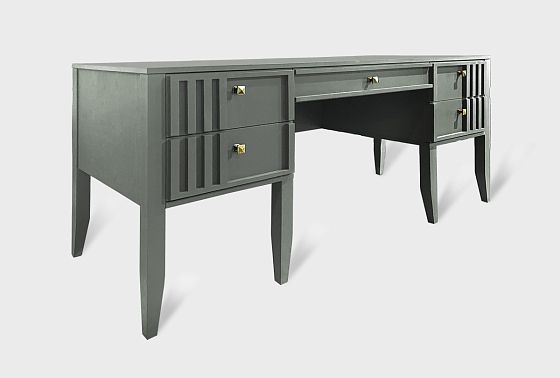 Стол письменный "Чикаго" (2 тумбы) массив и шпон дуба 4