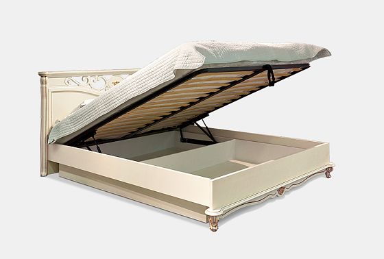 Кровать "Алези" с подьемным механизмом (низкое изножье) массив и шпон дуба 5