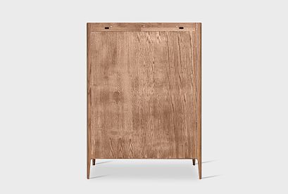 Тумба высокая "Бергамо"; американский орех