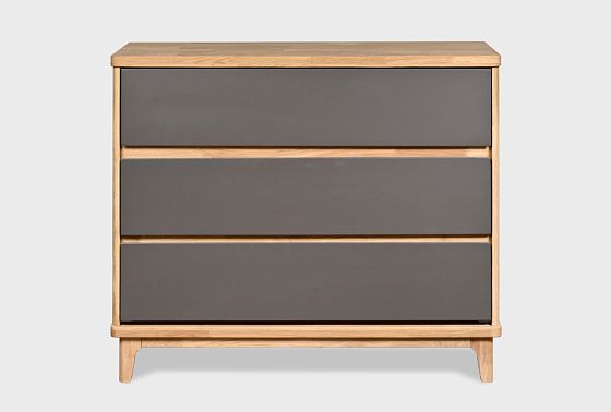 Комод "Уоллстрит" 3 массив дуба, МДФ 10