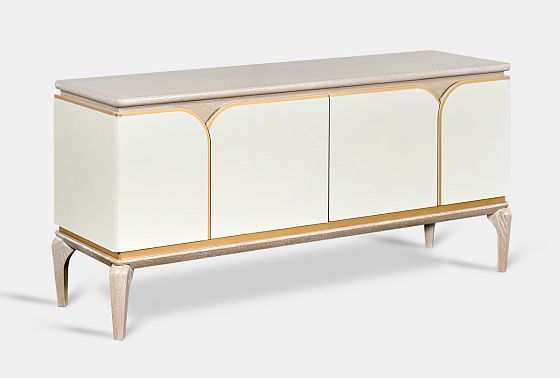 Тумба под ТВ "Алекса" массив и шпон дуба, МДФ 6