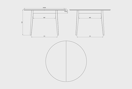 Стол обеденный "Ирвинг" 3 (раскладной) массив дуба 4