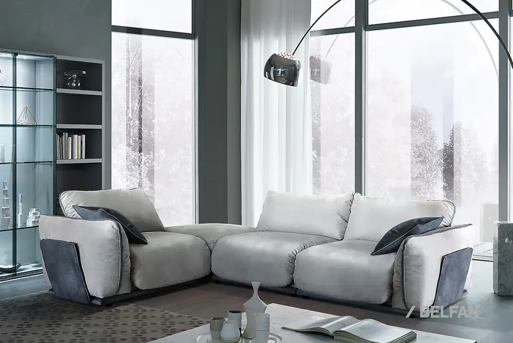 «ФЕРРЕ» диван трёхместный с пуфом #4