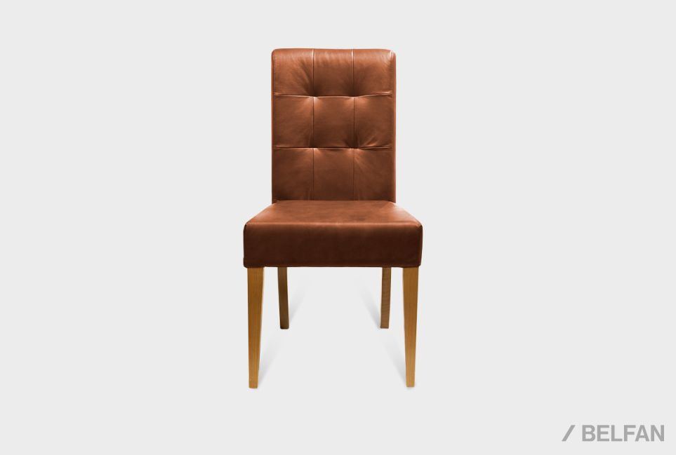 Стул "Берген" (кожа) массив дуба 1