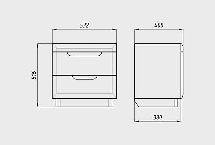 Тумба прикроватная "Бремен"