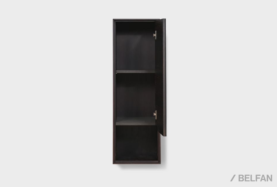 Шкаф настенный с зеркалом "Монреаль" (правый) шпон дуба, МДФ 7