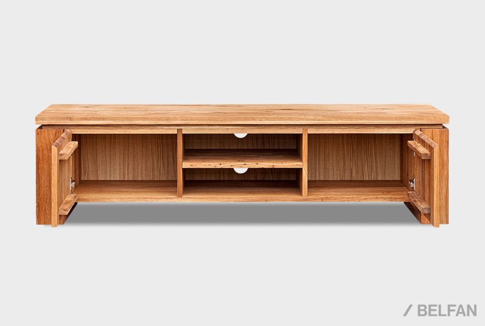 Тумба под ТВ "Берген" В-150 массив и шпон дуба 6