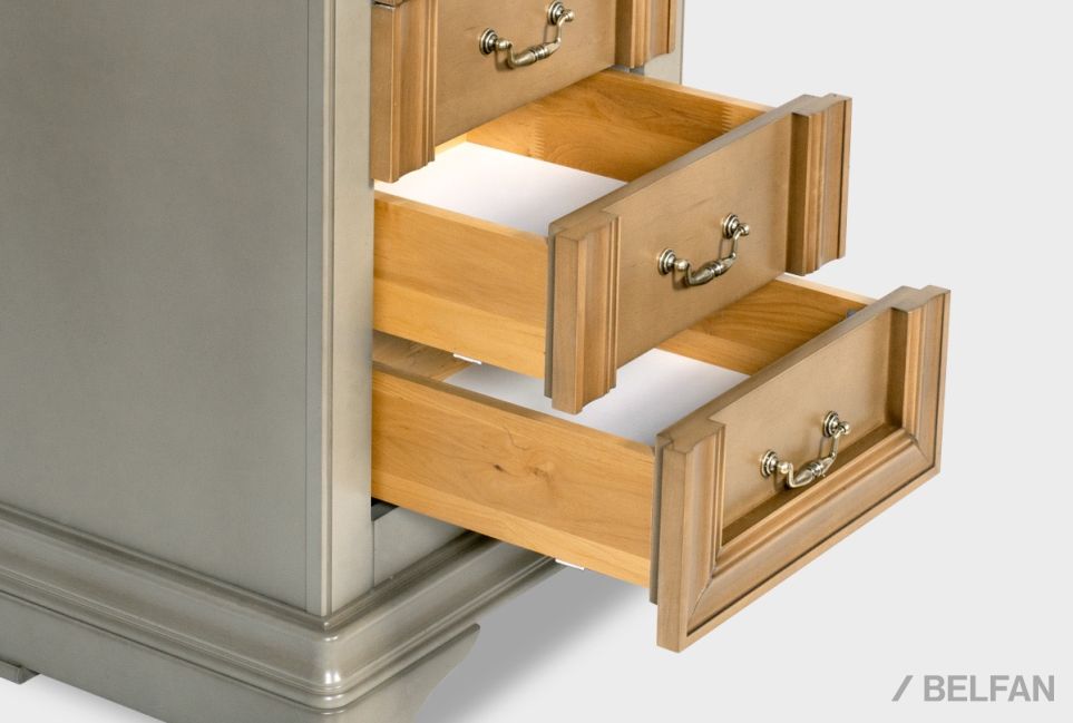 Комод "Оливия" высокий массив и шпон ольхи 4