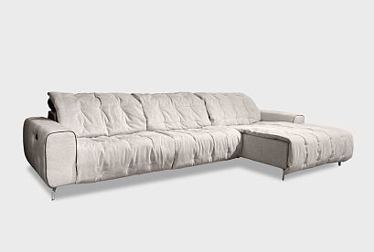 "Грей" диван с оттоманкой; раскл.; 1EL+10W+8R; Реклайнер; Nashville 01(38926)+Oracul 290(30737) (гр. 3)