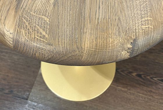 Стол журнальный "Меридиан" массив дуба, металл 6