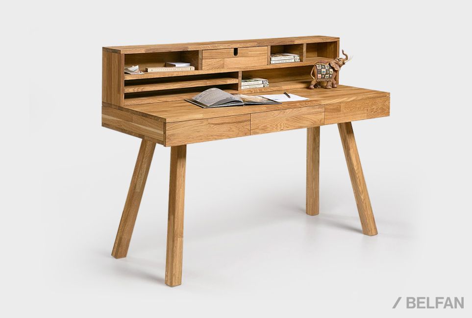 Стол письменный "Берген" Д массив дуба 1