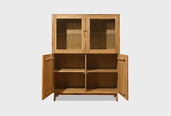 Тумба 2-х секционная "Ирвинг" (высокая) массив дуба 8