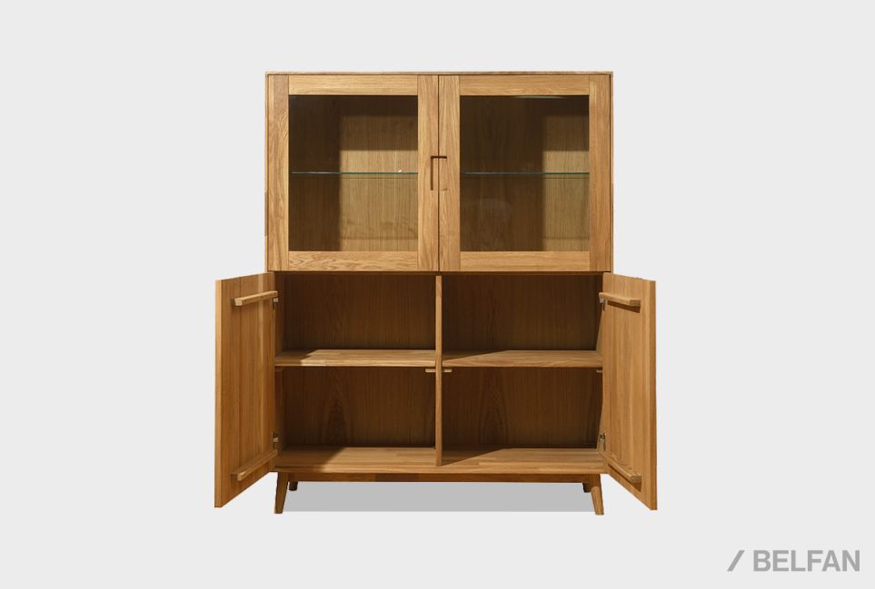 Тумба 2-х секционная "Ирвинг" (высокая) массив дуба 2