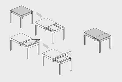 Стол обеденный "Норд" (раскладной)