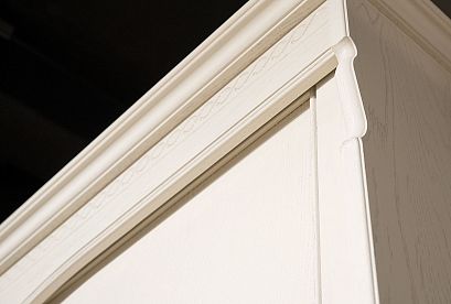 Шкаф-купе для одежды "Лика" 2-х дв. узкий; *ММ-137-01/02РБ-1; белая эмаль