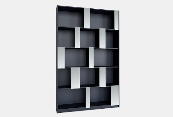 Стеллаж "Сакраменто" 150 (с зеркалами) МДФ, шпон дуба 3