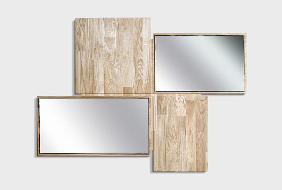 Зеркало настенное "Ирвинг" массив дуба 7