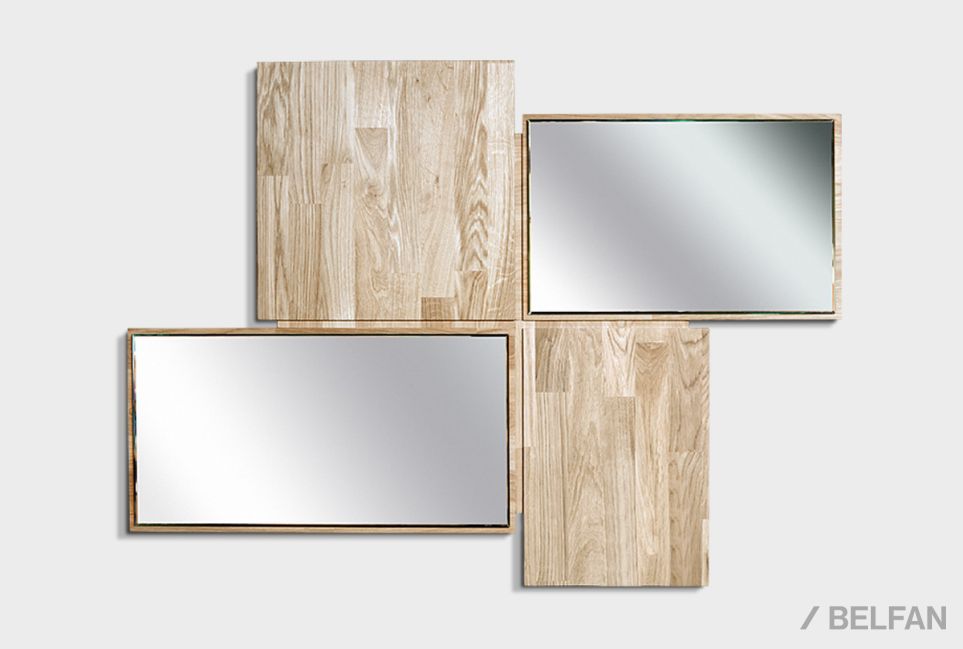 Зеркало настенное "Ирвинг" массив дуба 1