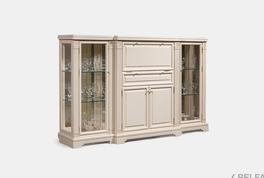 Тумба "Престиж" массив и шпон берёзы 1