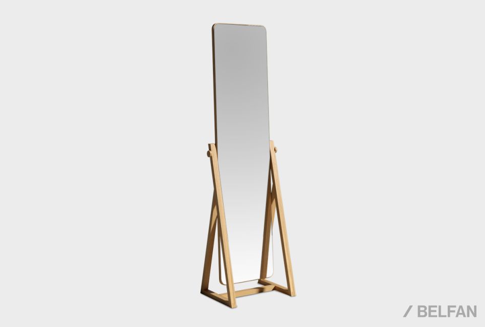 Зеркало напольное "Элва" массив и шпон дуба 1