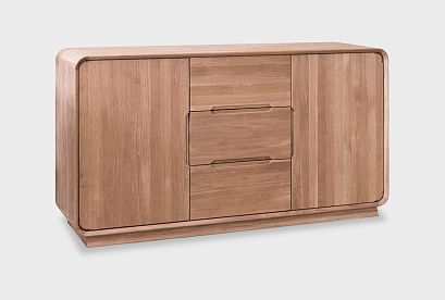 Тумба "Монблан" 3 (с ящиками); американский орех