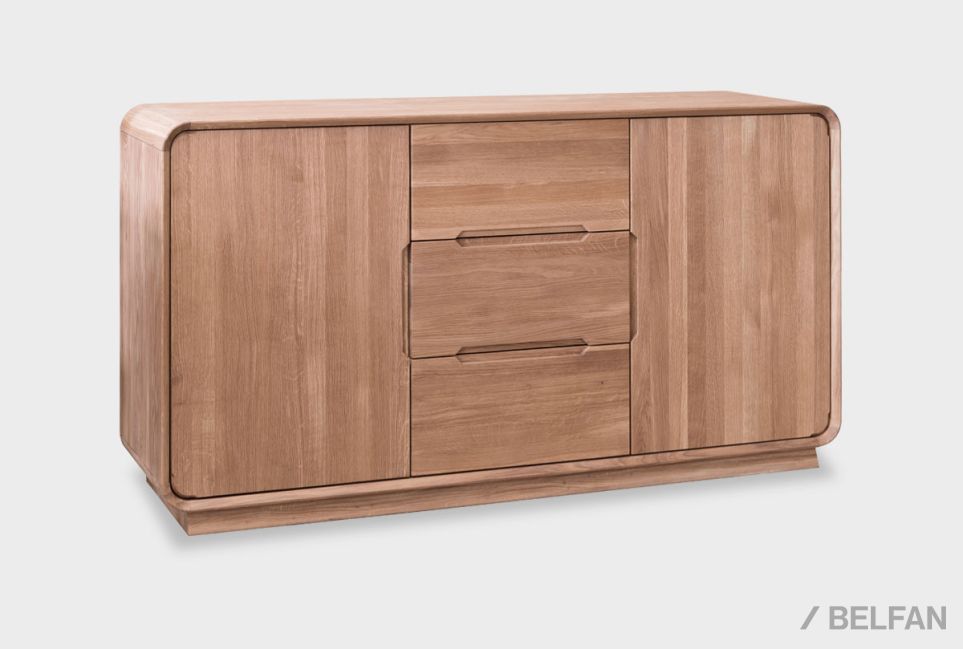 Тумба "Монблан" 3 (с ящиками) массив дуба 1