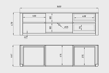 Тумба под ТВ "Норд"