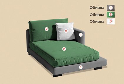 "Леформ" секция оттоманка