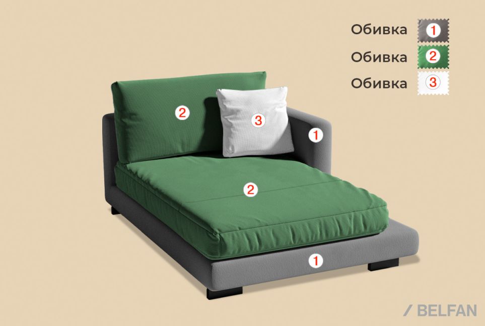 "Леформ" секция оттоманка 2