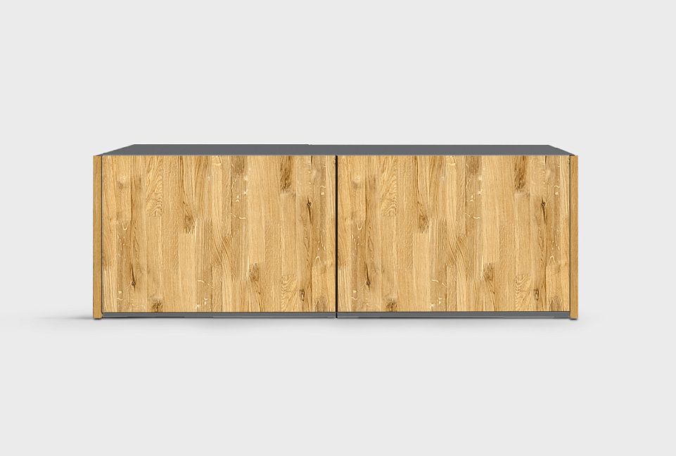 Дополнительная секция для шкафа 2-х дв. "Уоллстрит"; к-бейц-масло, ф-белый, вн-белый