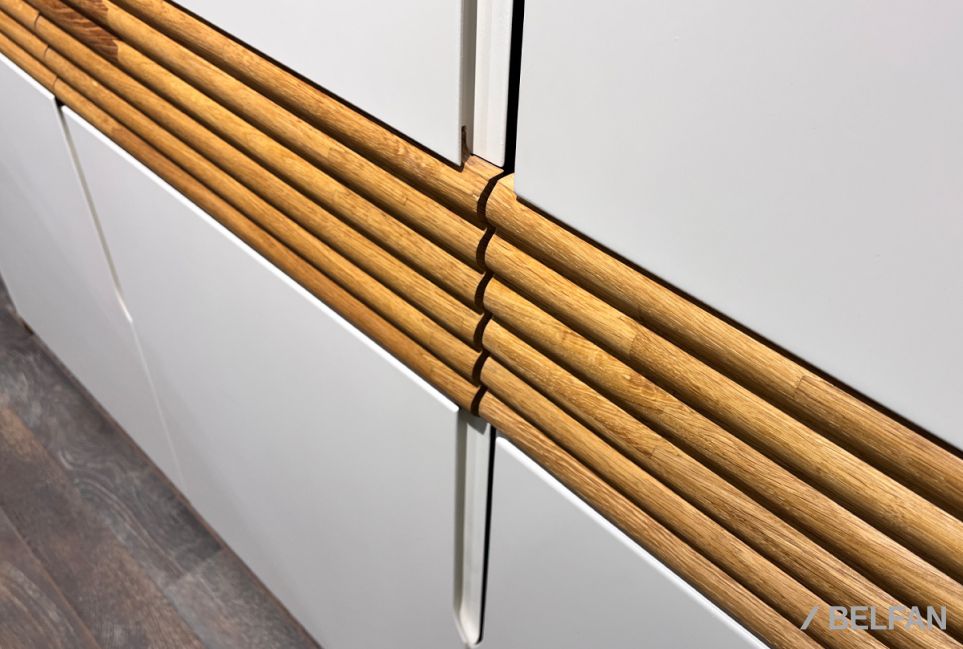 Шкаф для одежды 3-х дверный "Уоллстрит" массив дуба, МДФ 5