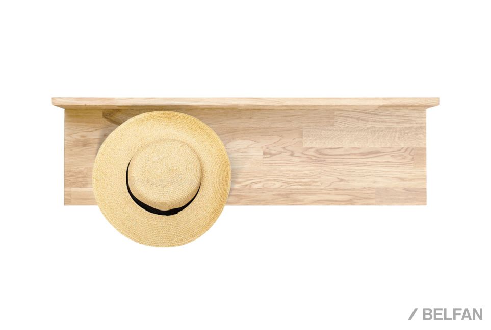 Вешалка настенная "Арт" массив дуба 4